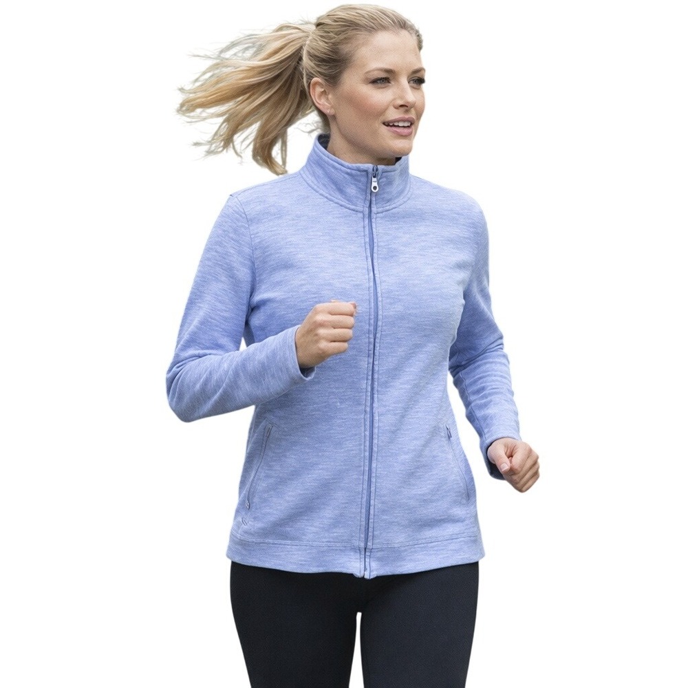 Talbots Women's Athletic Mock Neck Long Sleeve Full Zip Sweater Jacket Size XLP‎
